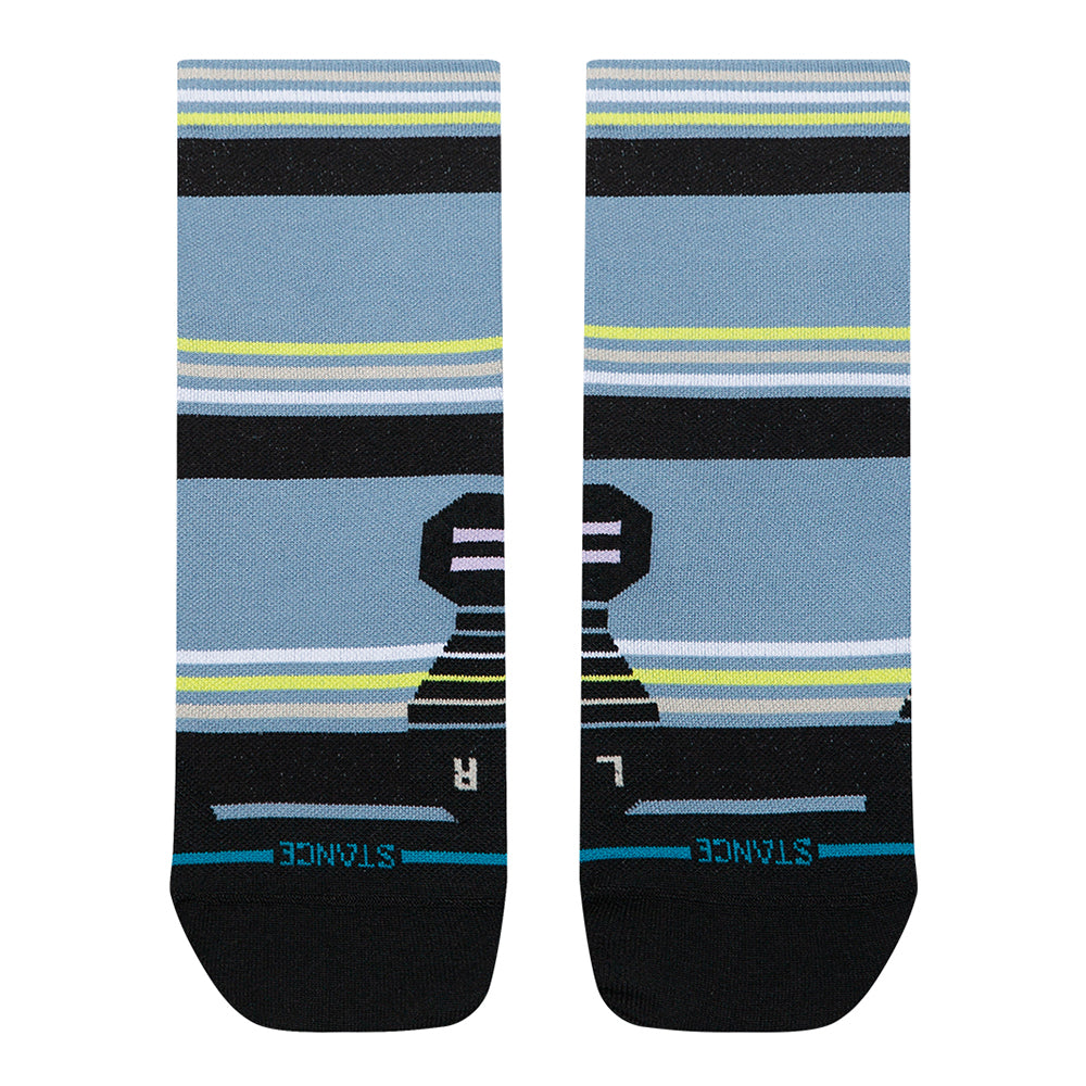 Stance Women's Briar Ultralight Cushion Quarter Socks - BlackToe Running#colour_blue