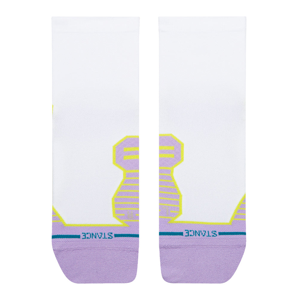 Stance Women's Orchid Ultralight Cushion Quarter Socks - BlackToe Running#colour_lavender