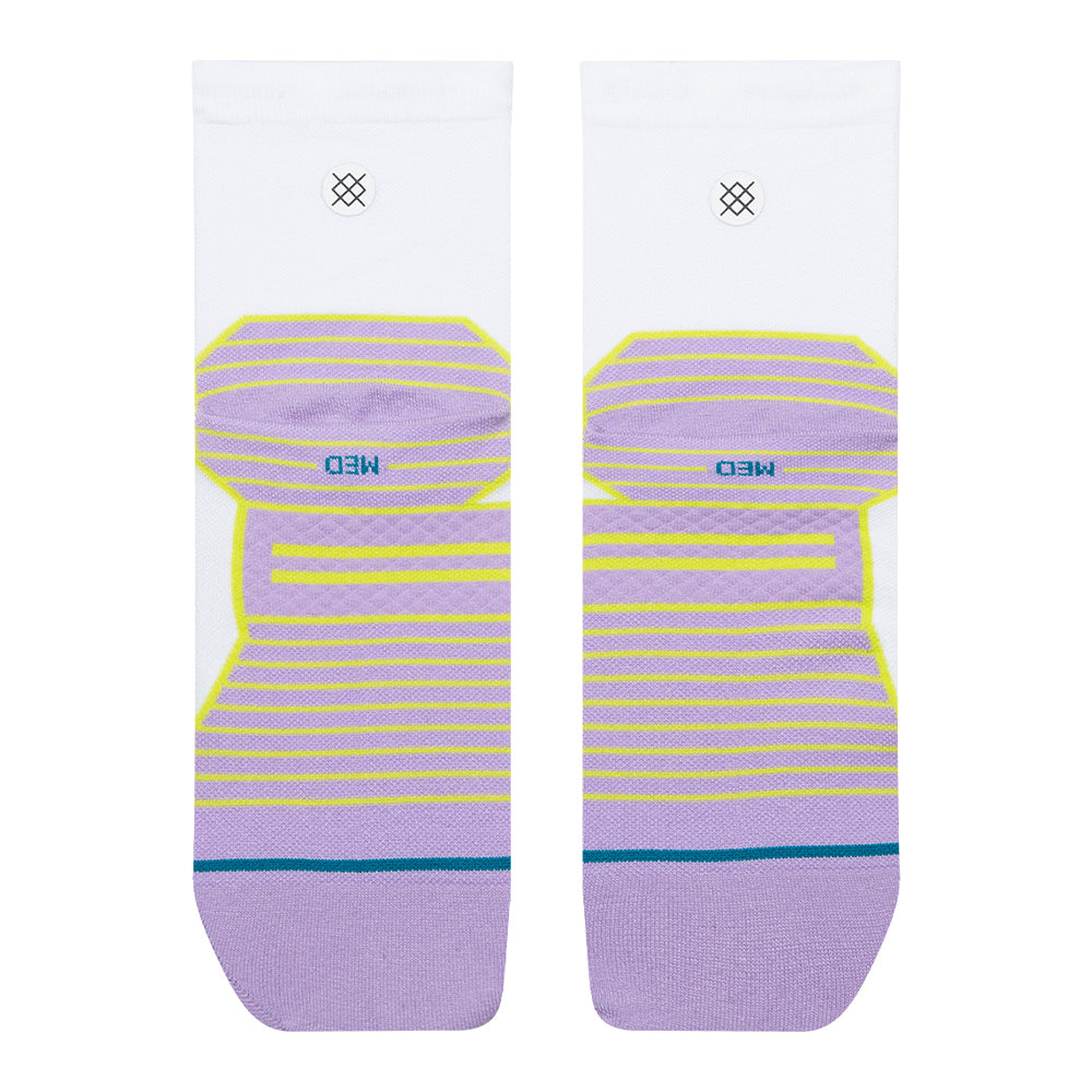 Stance Women's Orchid Ultralight Cushion Quarter Socks - BlackToe Running
