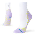 Stance Women's Orchid Ultralight Cushion Quarter Socks - BlackToe Running#colour_lavender