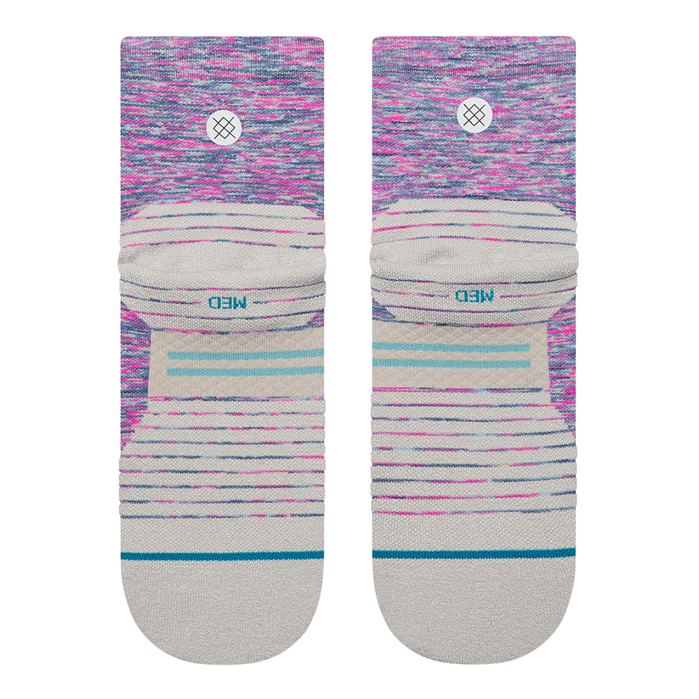 Stance Women's Marshy Light Cushion Quarter Socks - BlackToe Running