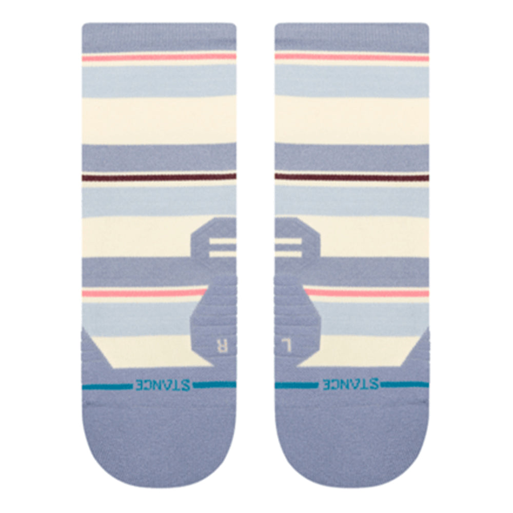 Stance Women's Run Milo Light Cushion Quarter Socks - BlackToe Running