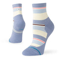 Stance Women's Run Milo Light Cushion Quarter Socks - BlackToe Running#colour_blue