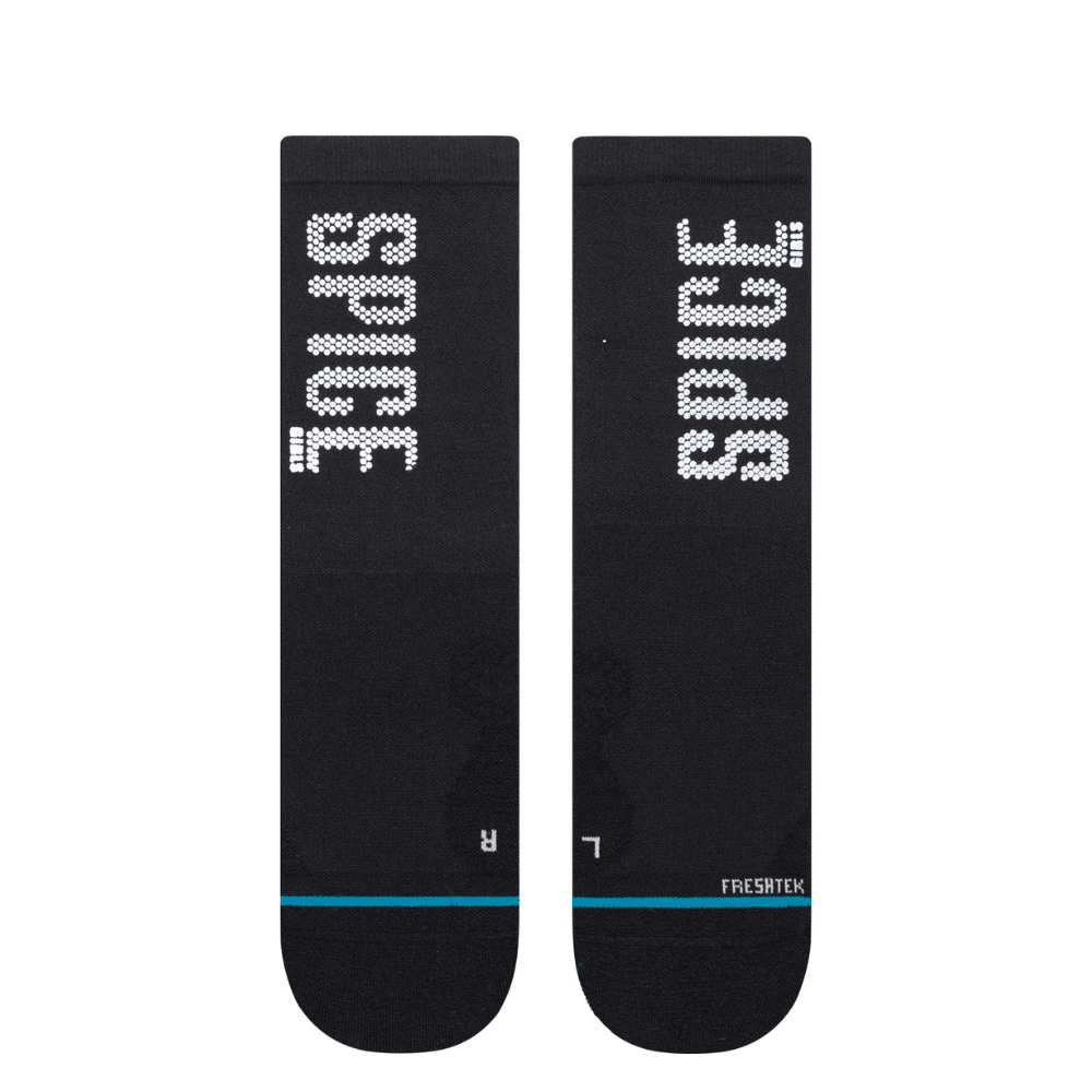 Stance Women's Spice Girls x Spice Force Five Light Cushion Crew Socks - BlackToe Running