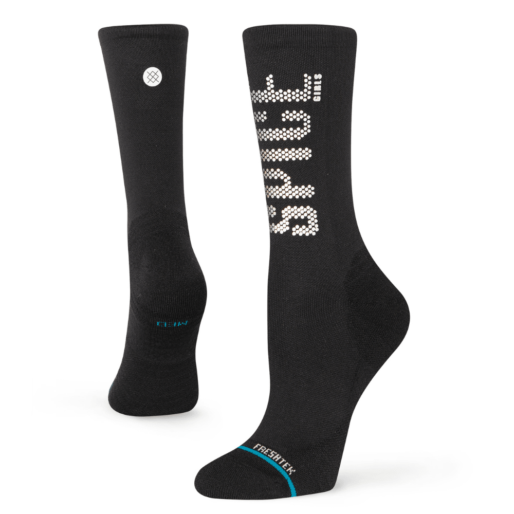 Stance Women's Spice Girls x Spice Force Five Light Cushion Crew Socks - BlackToe Running