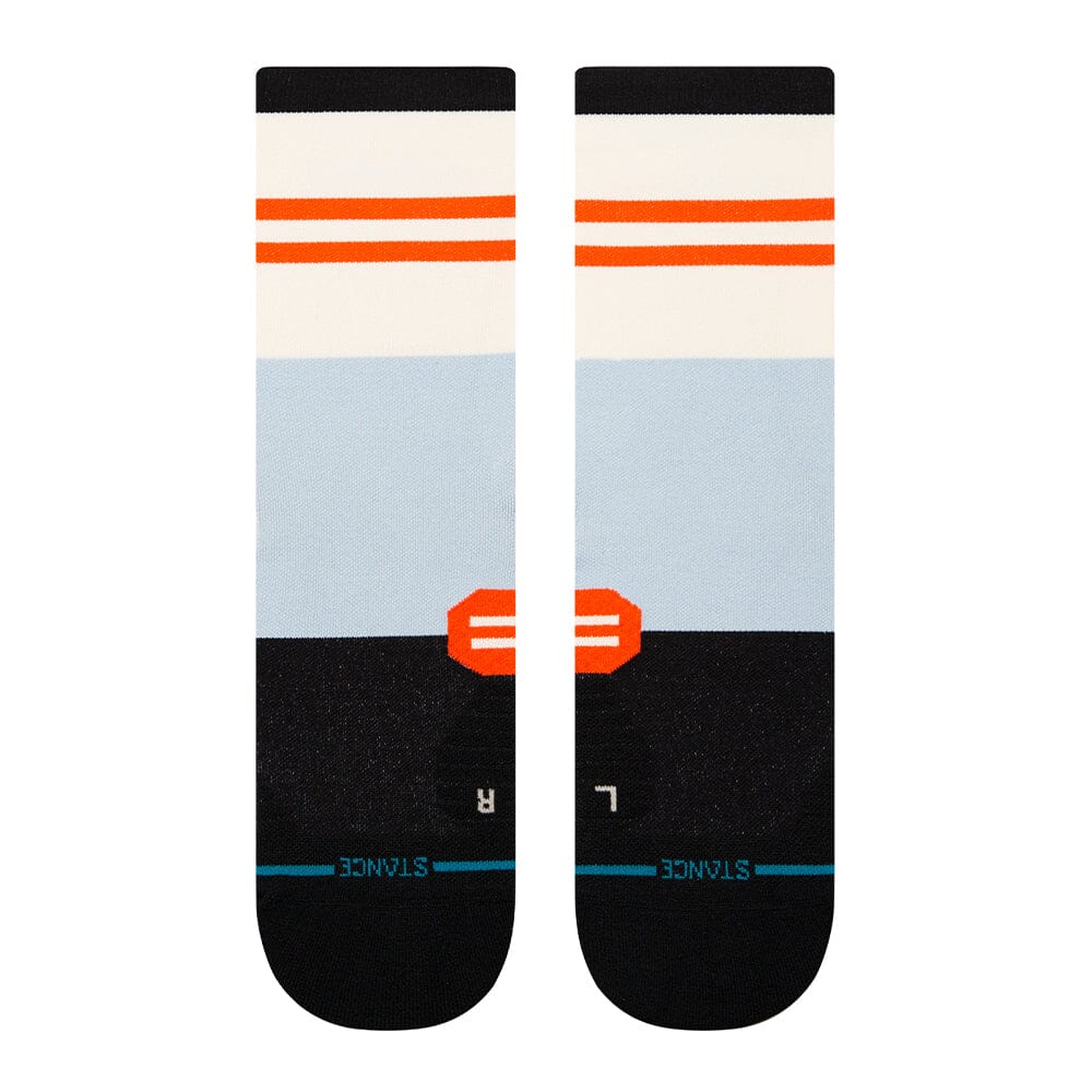 Stance Women's Run So Sporty Light Cushion Crew Socks - BlackToe Running#colour_blue
