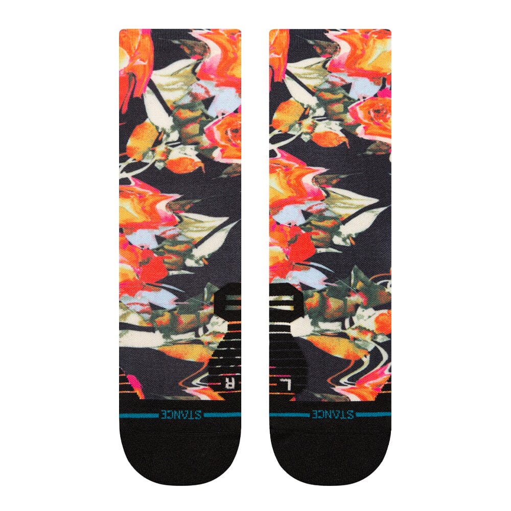 Stance Women's Run Torque Light Cushion Crew Socks - BlackToe Running#colour_black