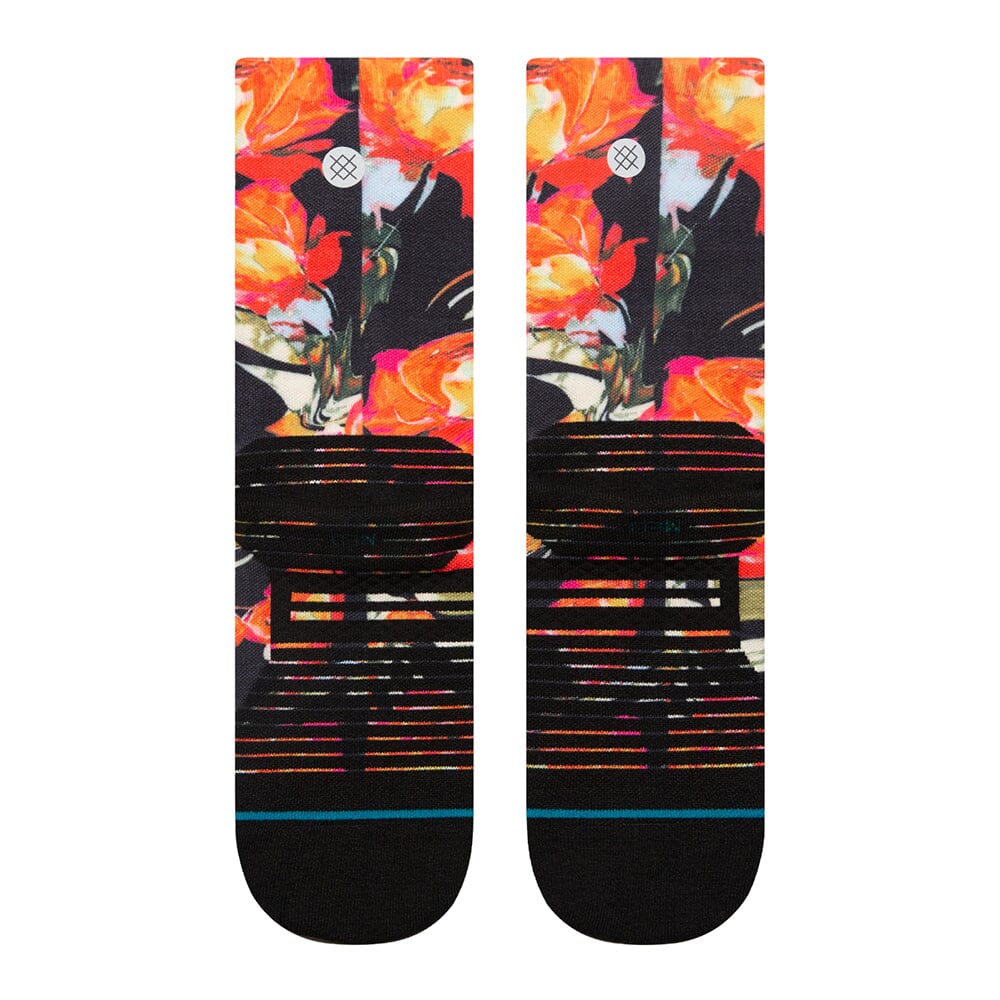 Stance Women's Run Torque Light Cushion Crew Socks - BlackToe Running