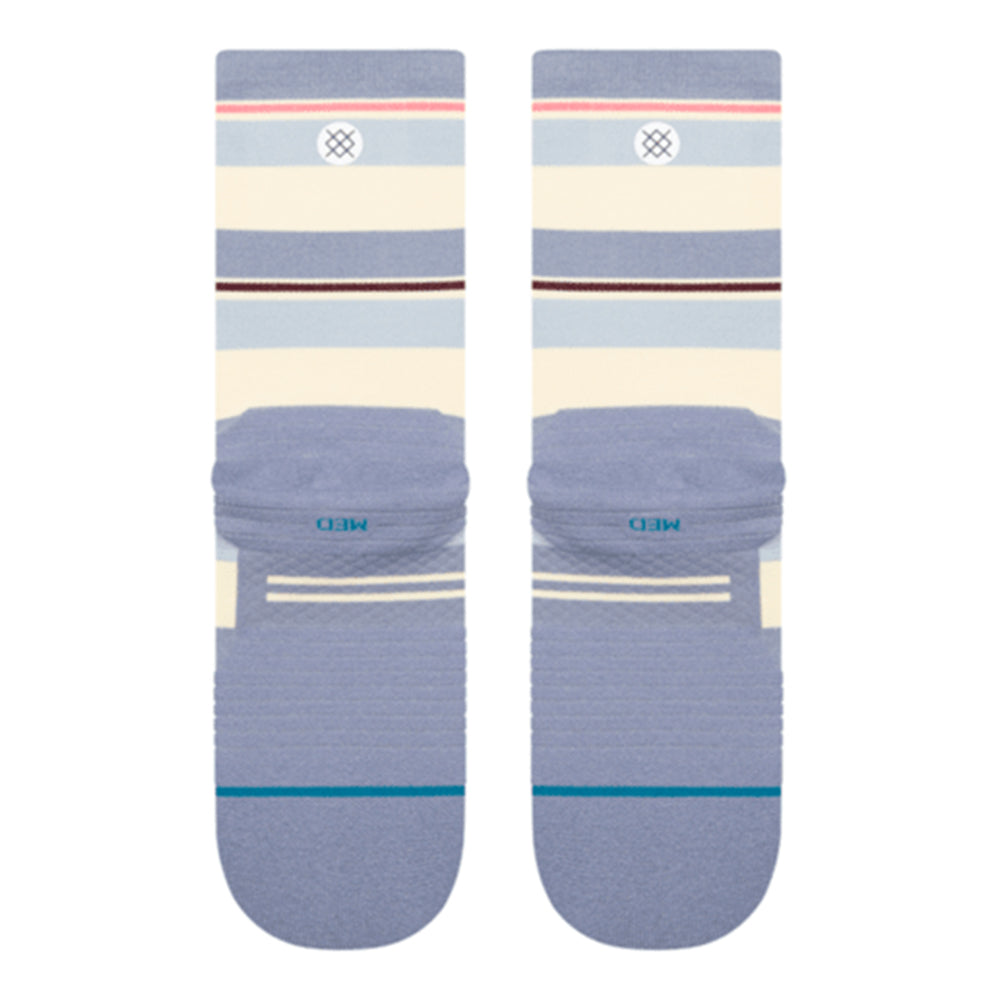 Stance Women's Run Milo Light Cushion Crew Socks - BlackToe Running#colour_blue
