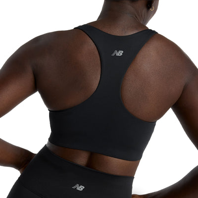 New Balance Women's Define Train Medium Support Bra - BlackToe Running#colour_black