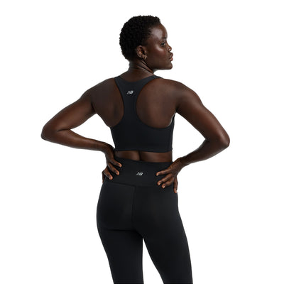 New Balance Women's Define Train Medium Support Bra - BlackToe Running#colour_black