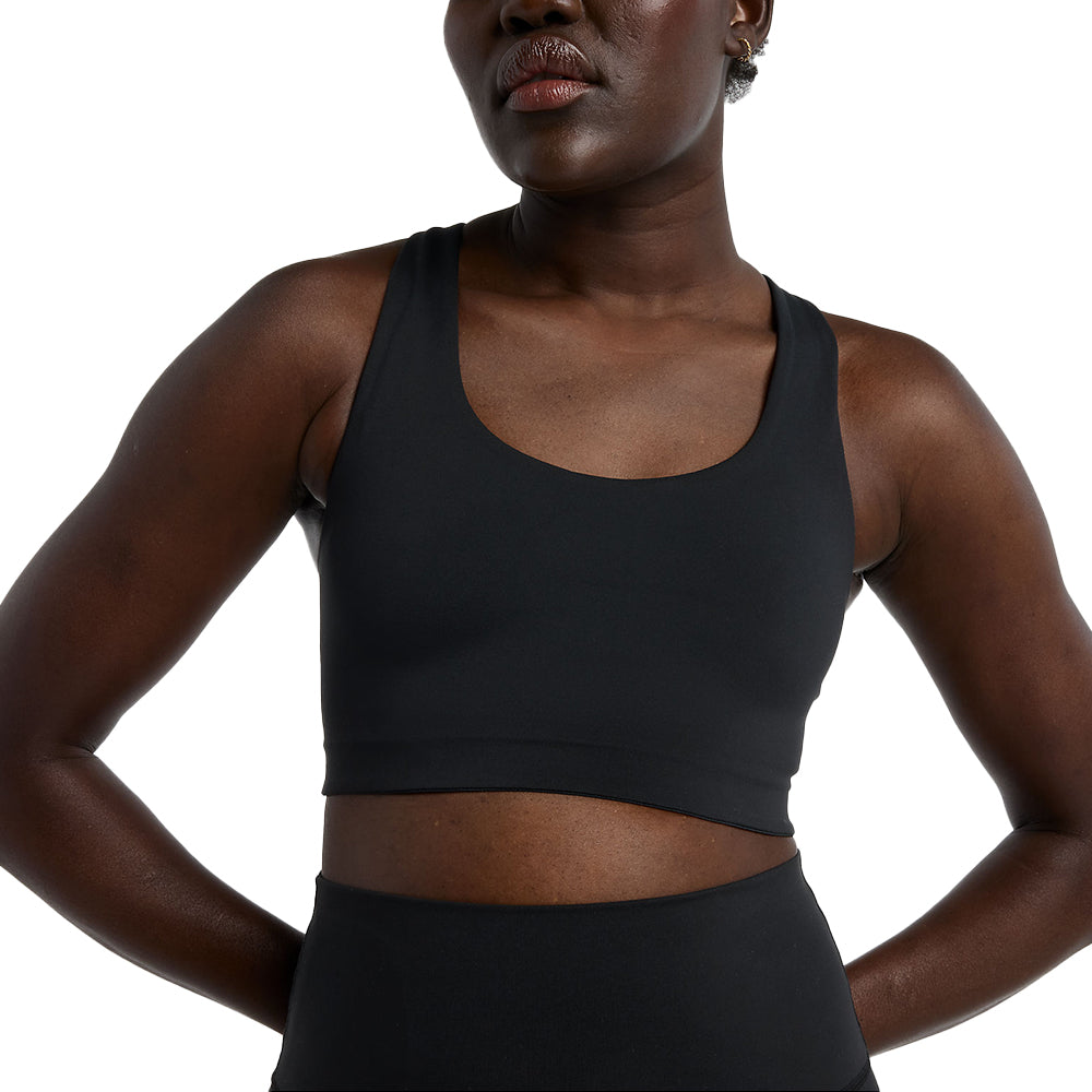 New Balance Women's Define Train Medium Support Bra - BlackToe Running#colour_black