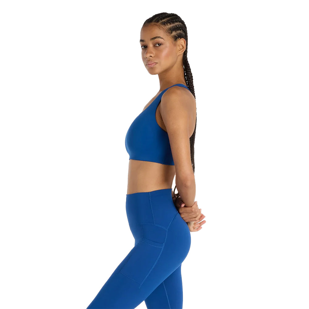 New Balance Women's Define Train Medium Support Bra - BlackToe Running#colour_galaxy-blue