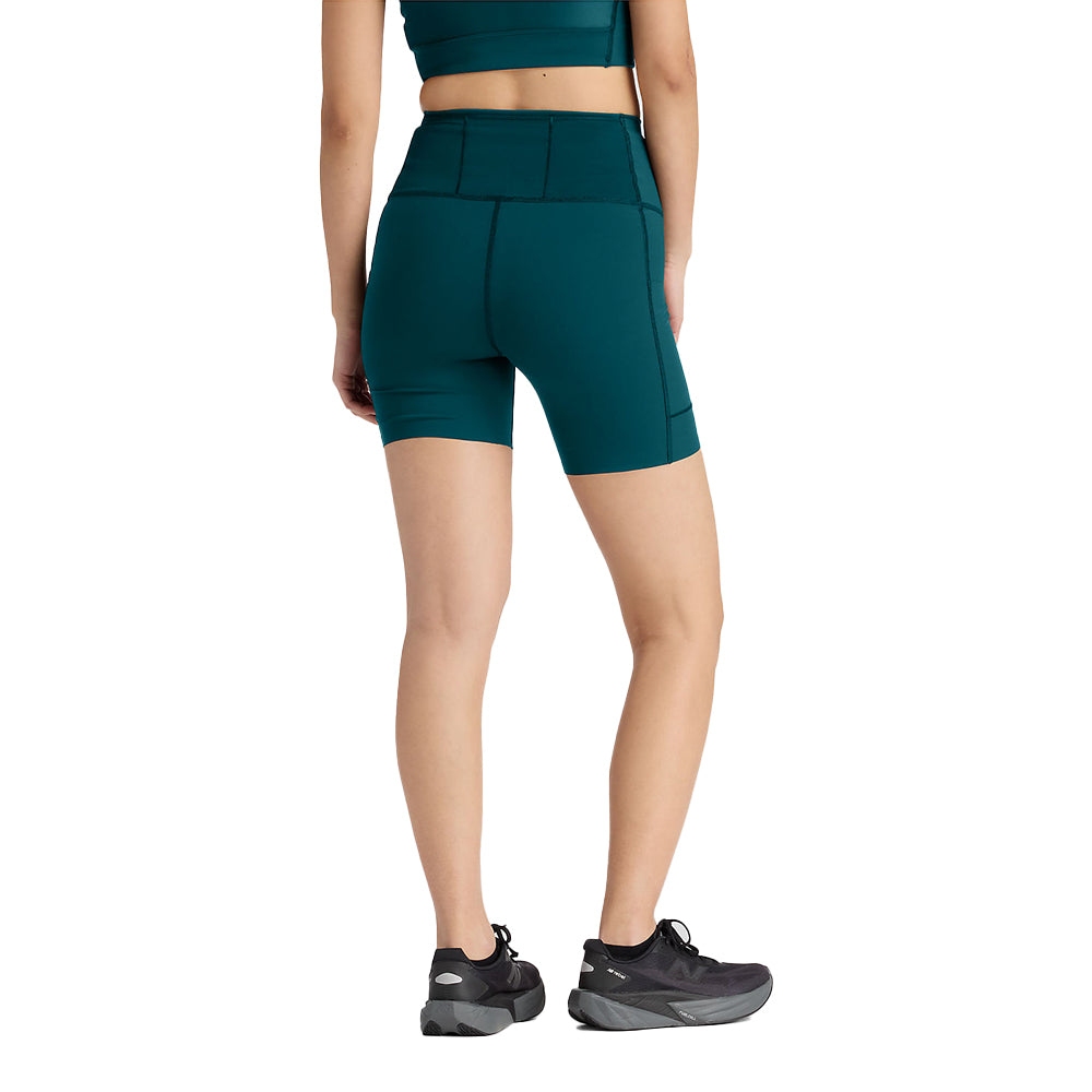 New Balance Women's RC Elite Storage 6" Short - BlackToe Running#colour_medusa-green