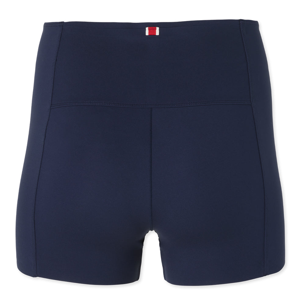 Tracksmith Women's Strata Short Tights - BlackToe Running#colour_navy