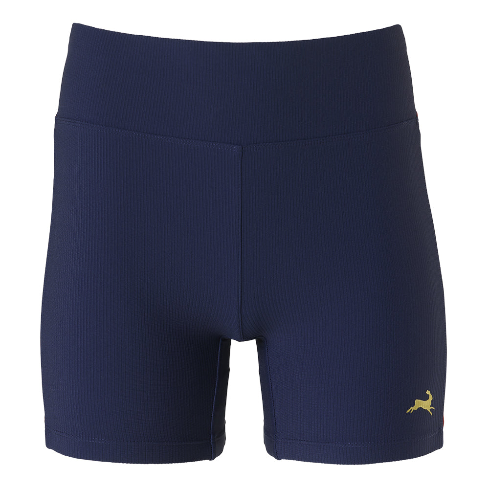 Tracksmith Women's Twilight Short Tights - BlackToe Running#colour_navy-cabernet