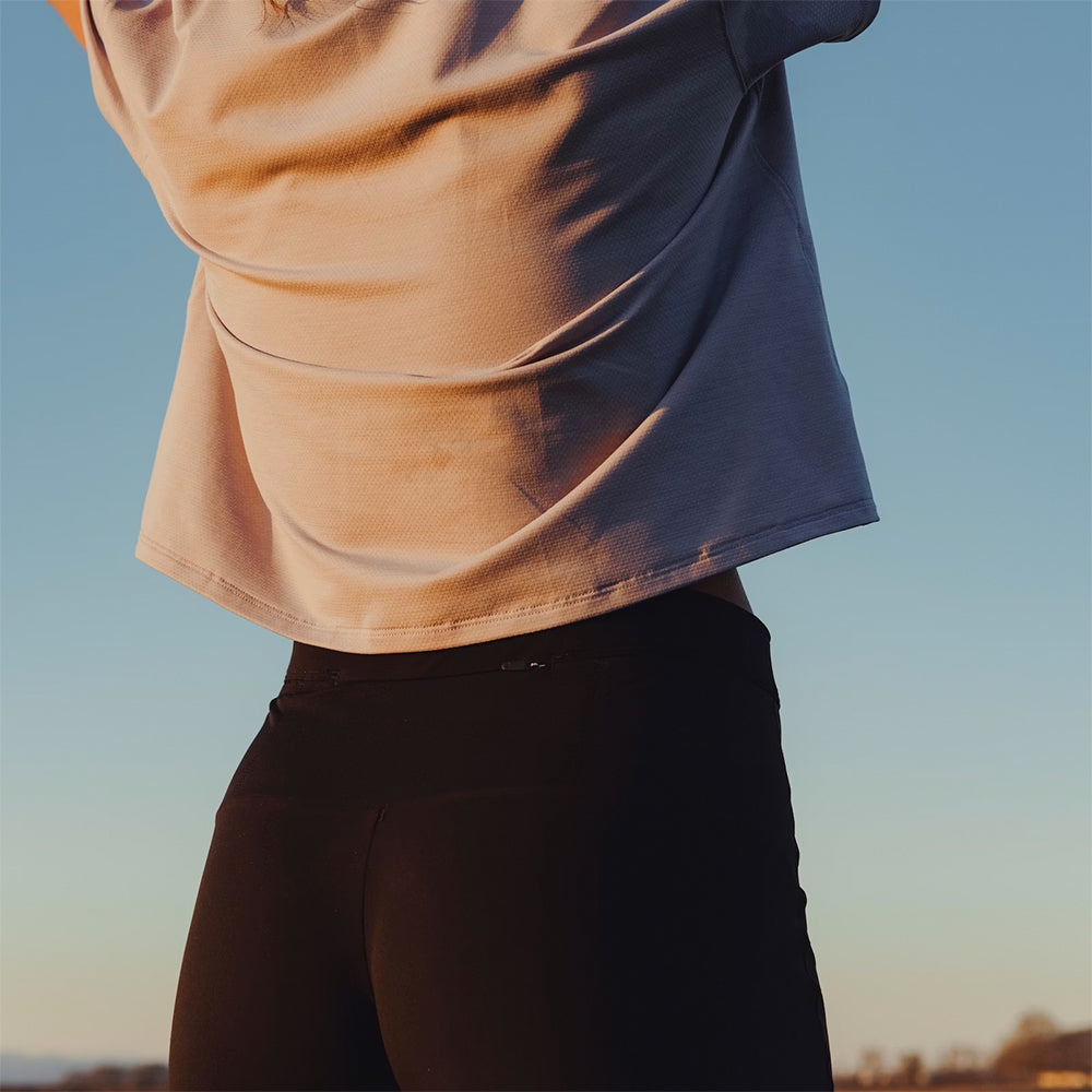 Trachsmith Women's Turnover Half Tights - BlackToe Running