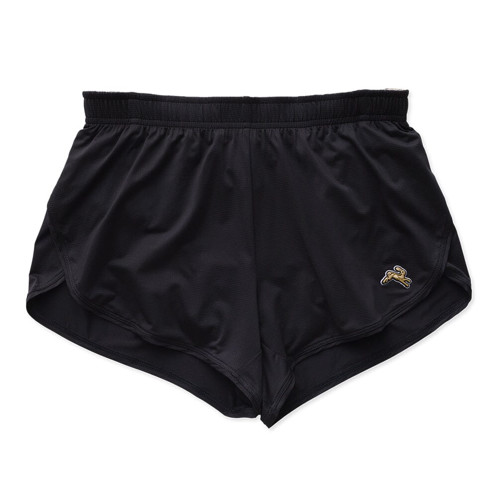 Tracksmith Women's Twilight Split Shorts Women's Bottoms - BlackToe Running#colour_black