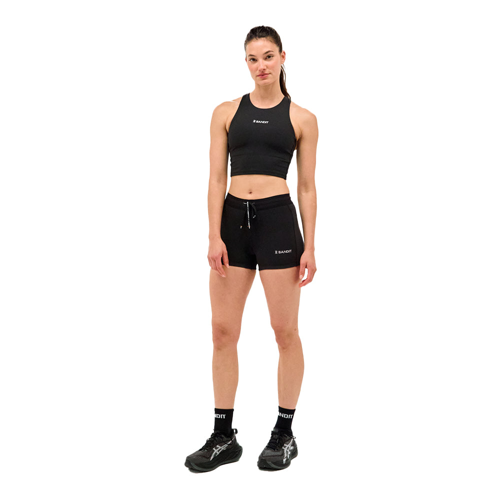 Bandit Running Women's Stamina™ 3" Compression Shorts - BlackToe Running#colour_black