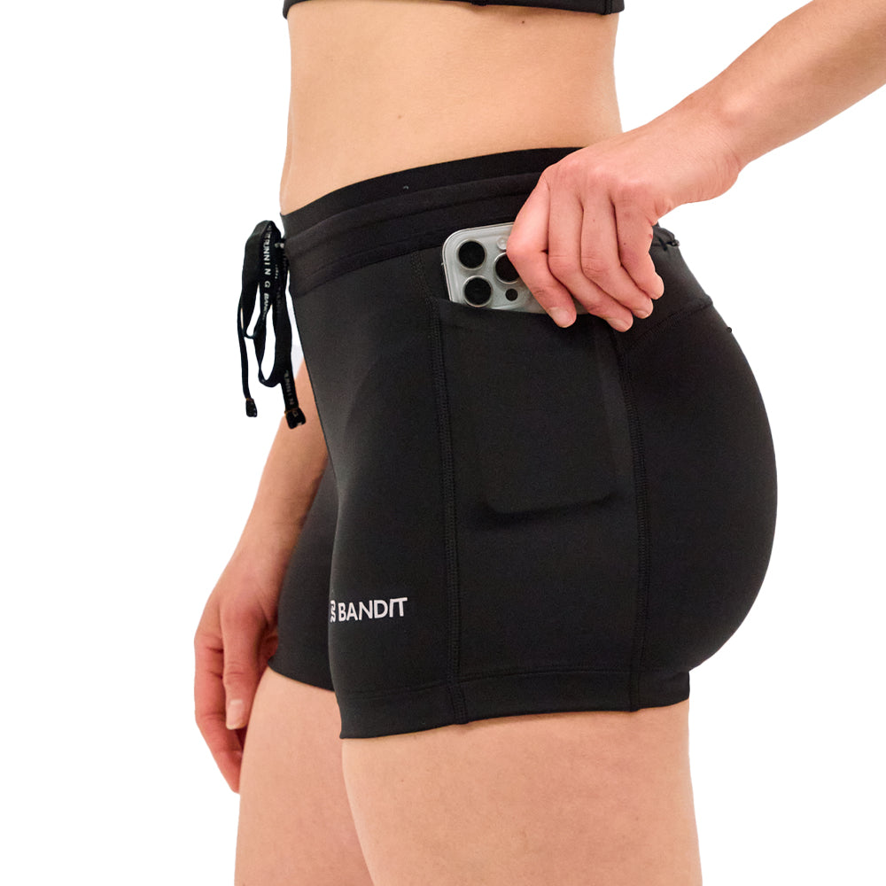Bandit Running Women's Stamina™ 3" Compression Shorts - BlackToe Running