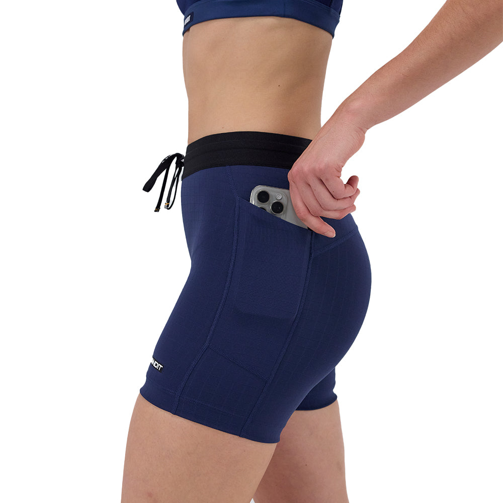 Bandit Running Women's Gridlock™ 5" Compression Shorts - BlackToe Running