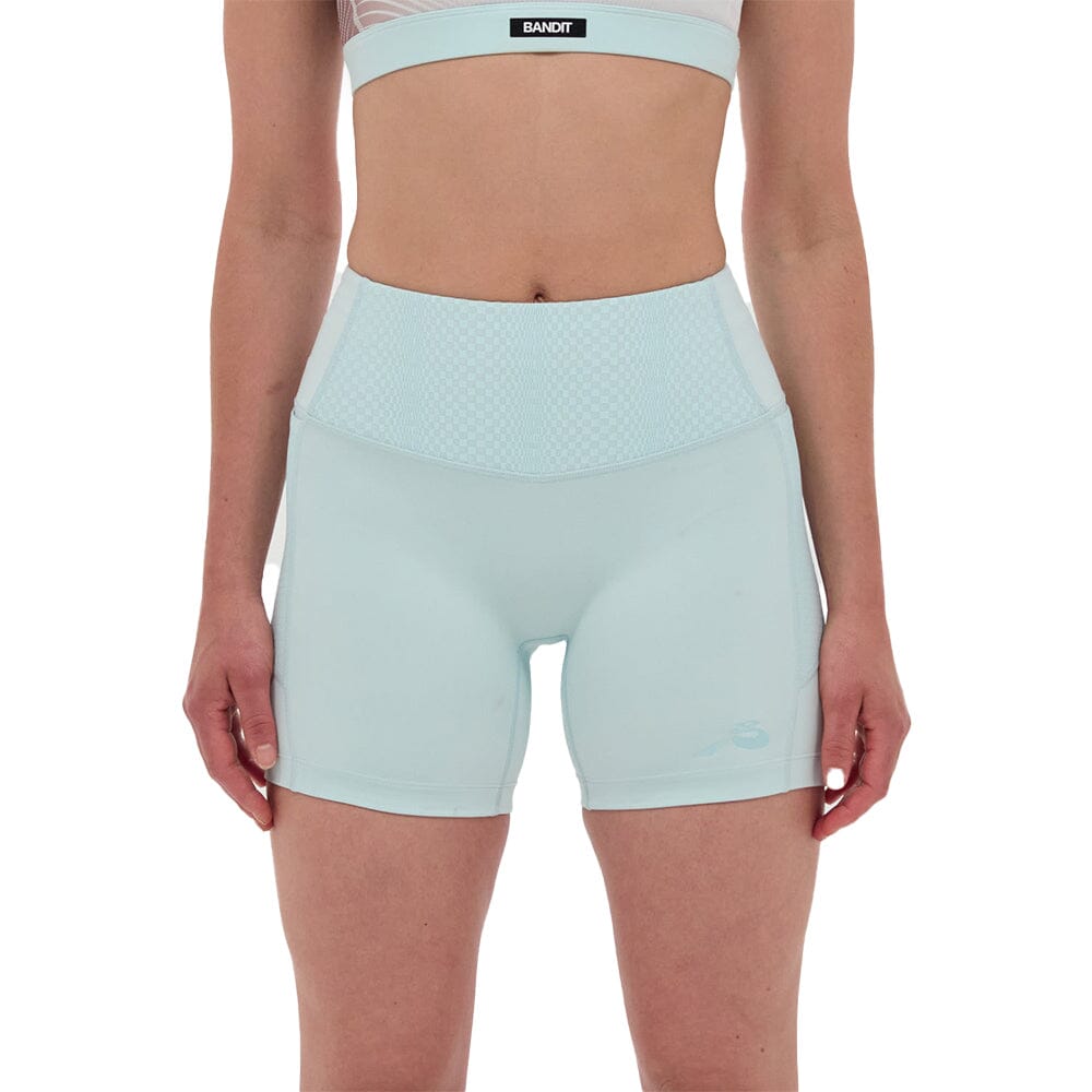 Bandit Running Women's Stamina™ High Waist 5" Compression Shorts - BlackToe Running#colour_minty-blue