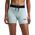 Bandit Women’s Striped Cadence 5" Compression Short 2.0 - BlackToe Running#colour_mist-lagoon