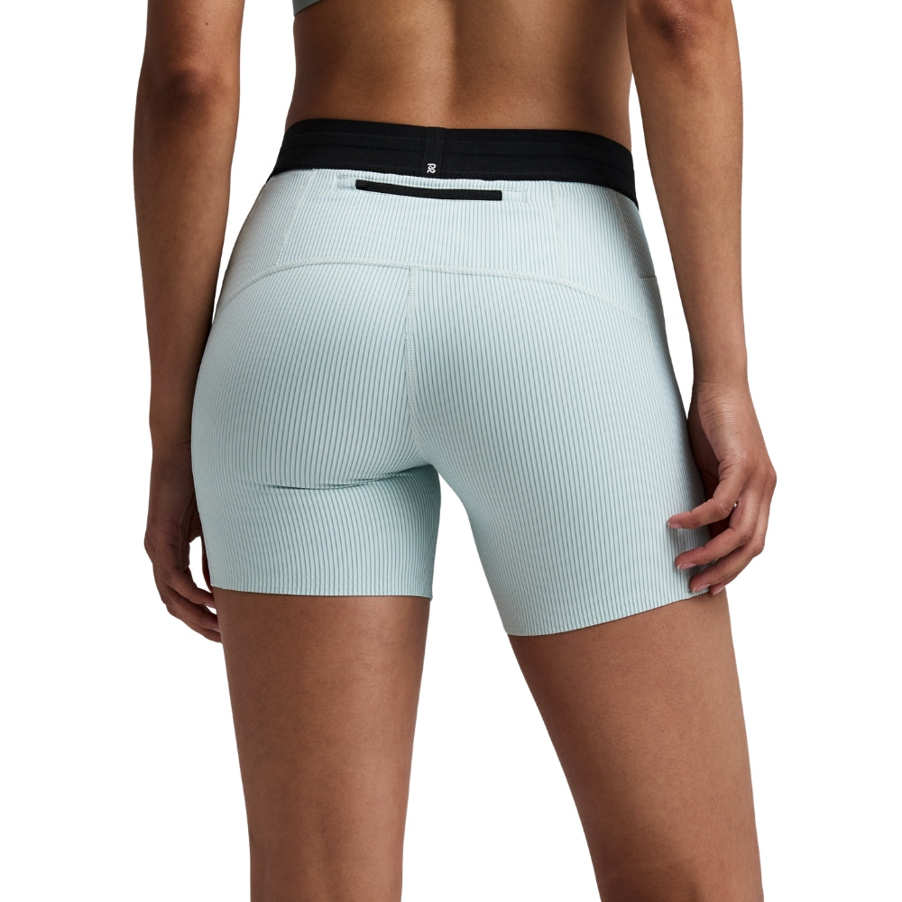 Bandit Women’s Striped Cadence 5" Compression Short 2.0 - BlackToe Running#colour_mist-lagoon