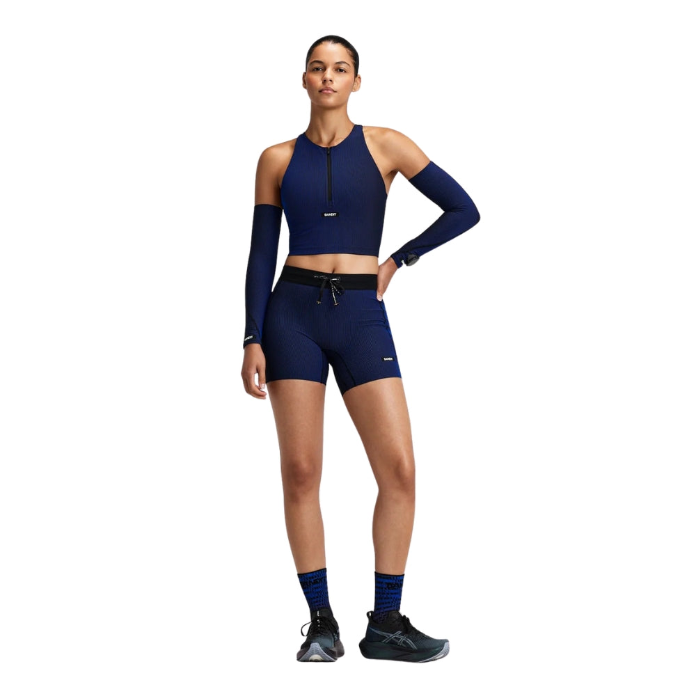 Bandit Women’s Striped Cadence 5" Compression Short - BlackToe Running