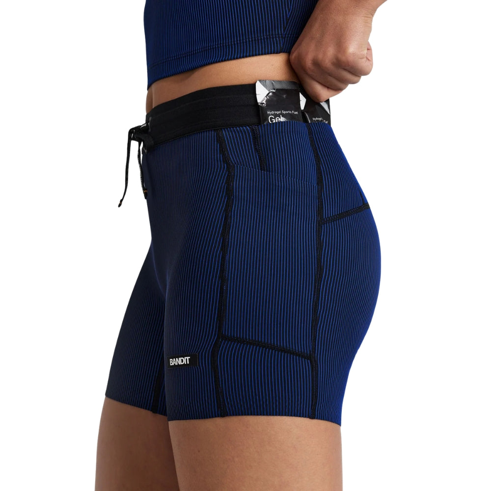 Bandit Women’s Striped Cadence 5" Compression Short - BlackToe Running