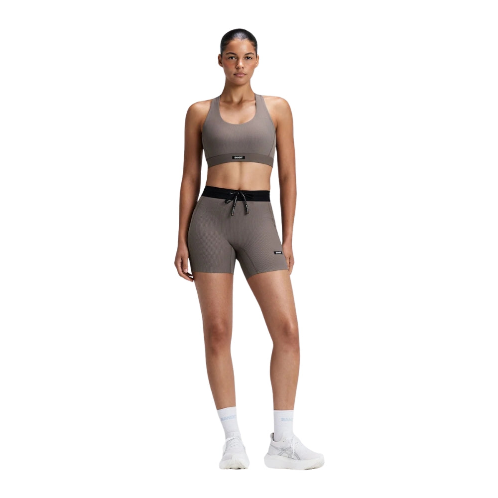 Bandit Women’s Striped Cadence 5" Compression Short - BlackToe Running