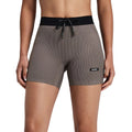 Bandit Women’s Striped Cadence 5" Compression Short - BlackToe Running#colour_concrete-taupe-cocoa