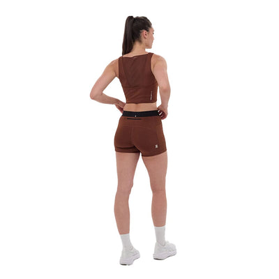 Bandit Running Women's Stamina™ 3" Compression Shorts - BlackToe Running#colour_coffee-bean