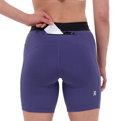 Bandit Running Women's Stamina™ 7" Compression Shorts - BlackToe Running#colour_purple-dusk