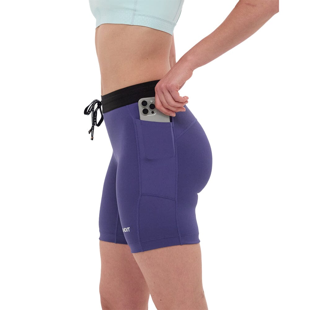 Bandit Running Women's Stamina™ 7" Compression Shorts - BlackToe Running#colour_purple-dusk