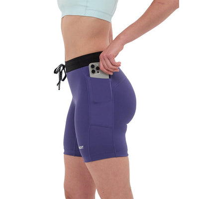 Bandit Running Women's Stamina™ 7" Compression Shorts - BlackToe Running#colour_purple-dusk