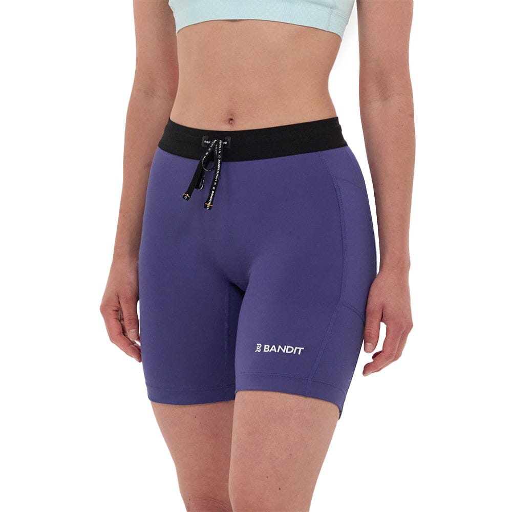 Bandit Running Women's Stamina™ 7" Compression Shorts - BlackToe Running#colour_purple-dusk