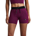 Bandit Women’s Striped Cadence 5" Compression Short - BlackToe Running#colour_espresso-azalea