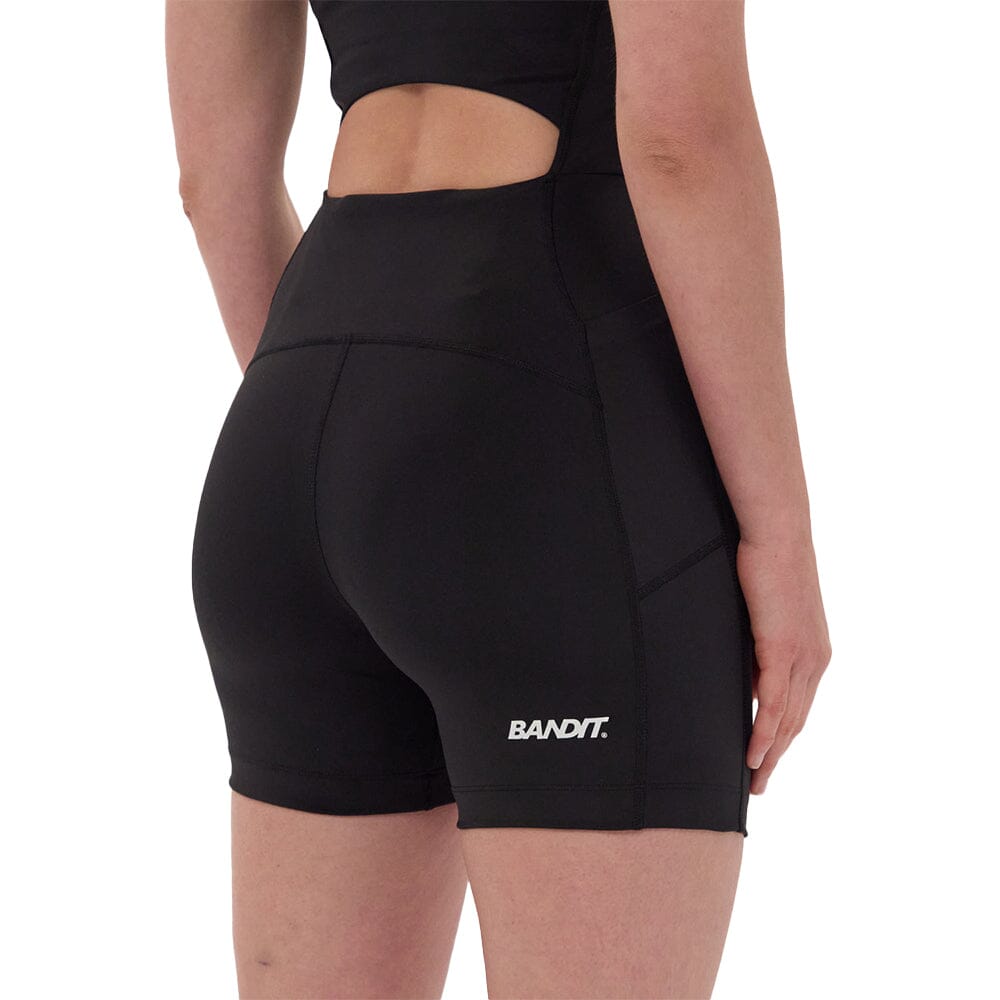 Bandit Running Women's Stamina™ Square Neck One Piece - BlackToe Running#colour_black