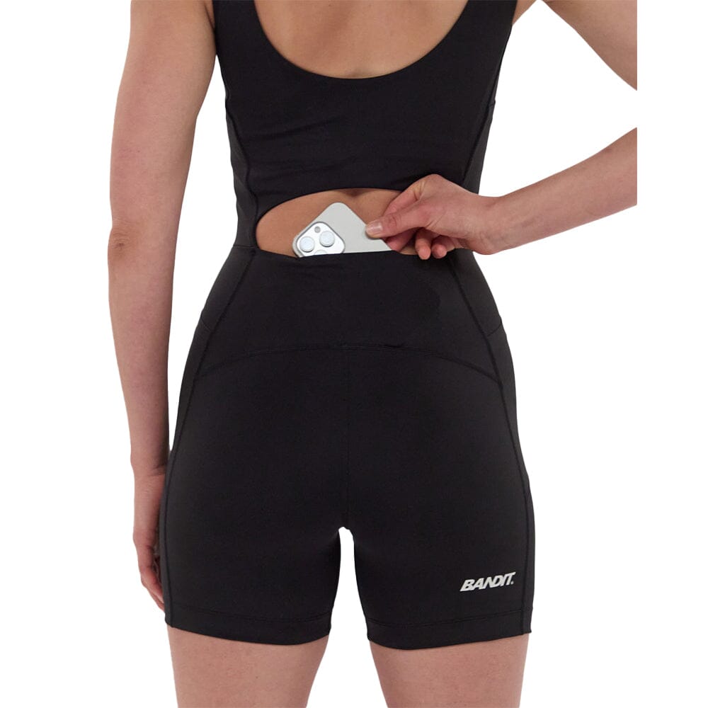 Bandit Running Women's Stamina™ Square Neck One Piece - BlackToe Running