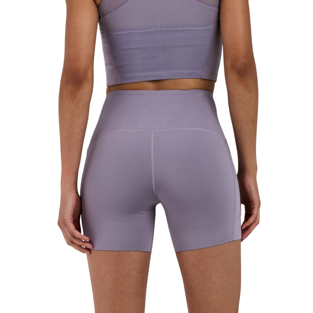 Bandit Running Women's Stamina-V High Waist 5" Compression Short - BlackToe Running#colour_violet-fog