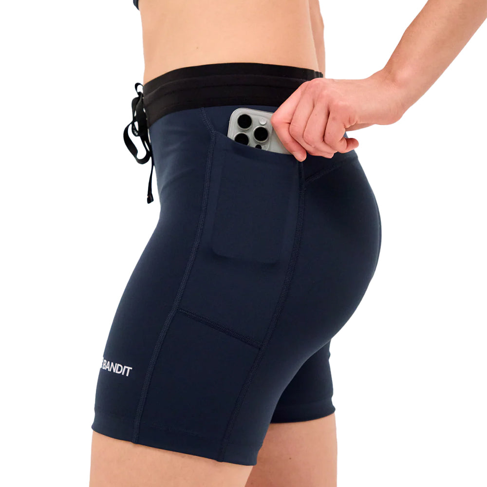 Bandit Running Women's Stamina™ 7" Compression Shorts - BlackToe Running#colour_ny-navy