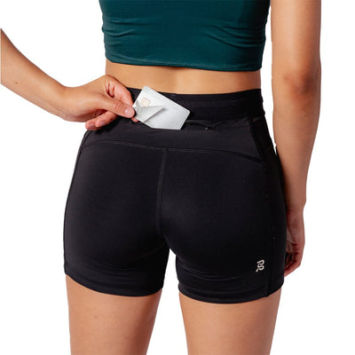 Bandit Running Women's Stamina™ 5" Compression Shorts - BlackToe Running#colour_black