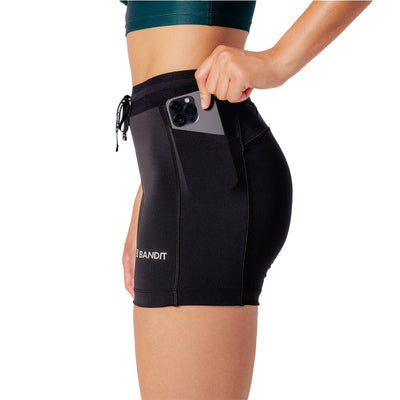 Bandit Running Women's Stamina™ 5" Compression Shorts - BlackToe Running#colour_black