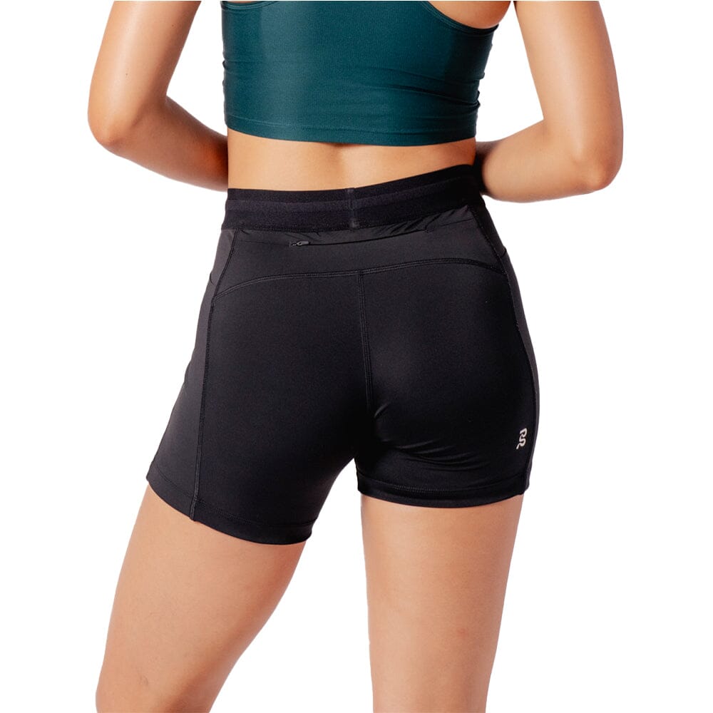 Bandit Running Women's Stamina™ 5" Compression Shorts - BlackToe Running#colour_black