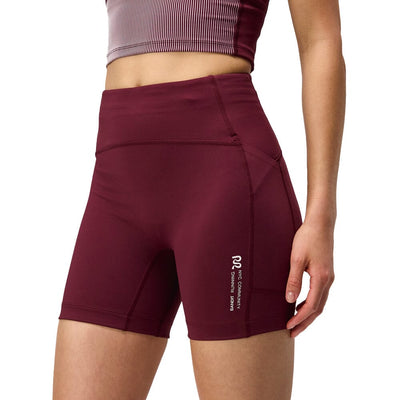 Bandit Running Women's Stamina™ High Waist 5" Compression Shorts - BlackToe Running#colour_port