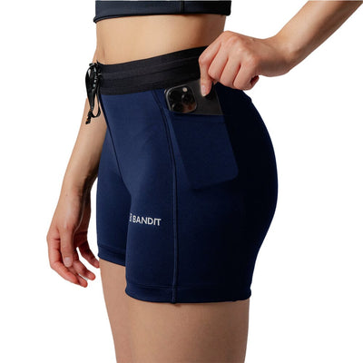 Bandit Running Women's Stamina™ 5" Compression Shorts - BlackToe Running#colour_NY-navy