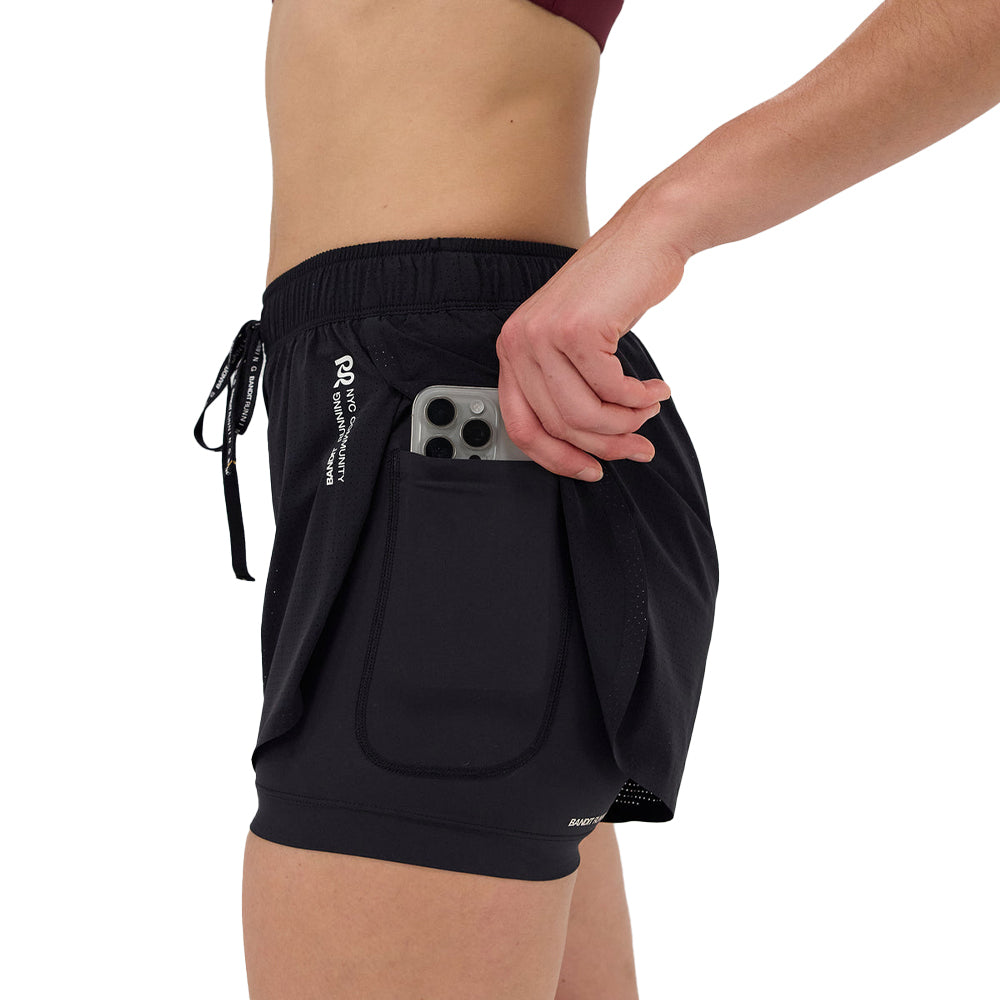 Bandit Running Women's Vento™ Dua Short - BlackToe Running