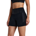 Bandit Running Women's Stamina-V™ Threshold 5" High Waist Compression Shorts - BlackToe Running#colour_black