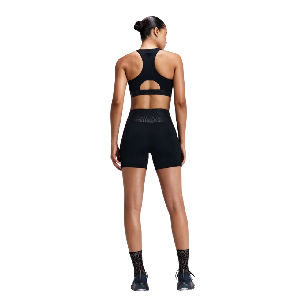 Bandit Running Women's Stamina-V™ Threshold 5" High Waist Compression Shorts - BlackToe Running#colour_black